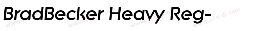 BradBecker Heavy Reg字体转换